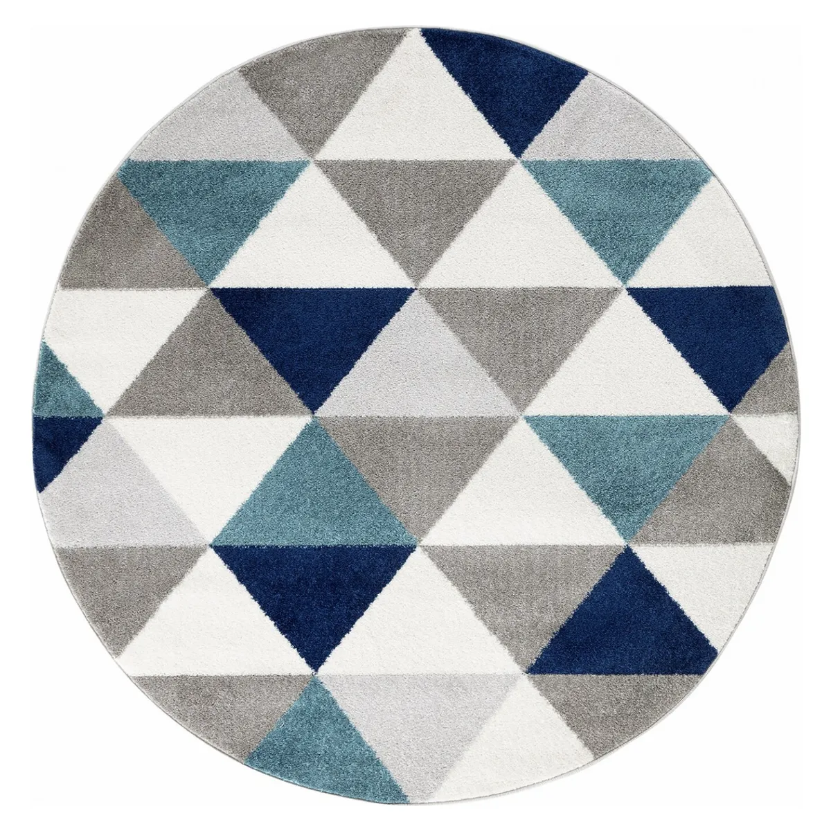 MODA ALFOMBRAS - Alfombra Redonda Florida Turquesa 160 X 160 Cm