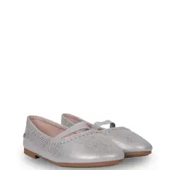 PILLIN - Ballerina Niña Charol Plateado