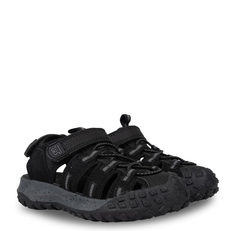 Sandalia Outdoor Niño Cerrada con Velcro Negro