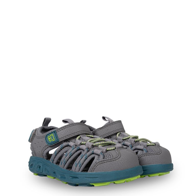 Sandalia Outdoor Niño Cerrada con Velcro Gris