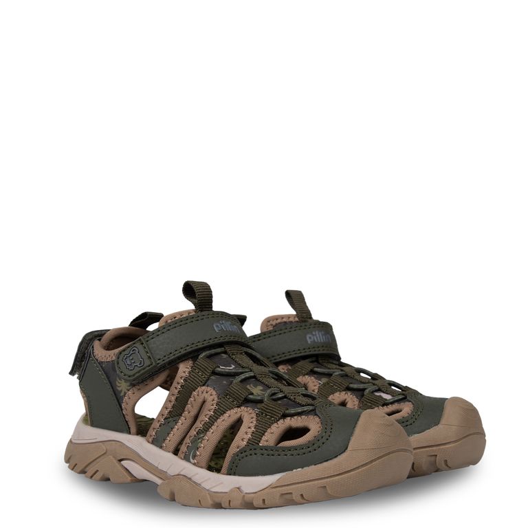 Sandalia Outdoor Niño Cerrada con Velcro Verde