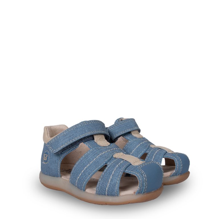 Sandalia Niño Cerrada con Velcro Denim