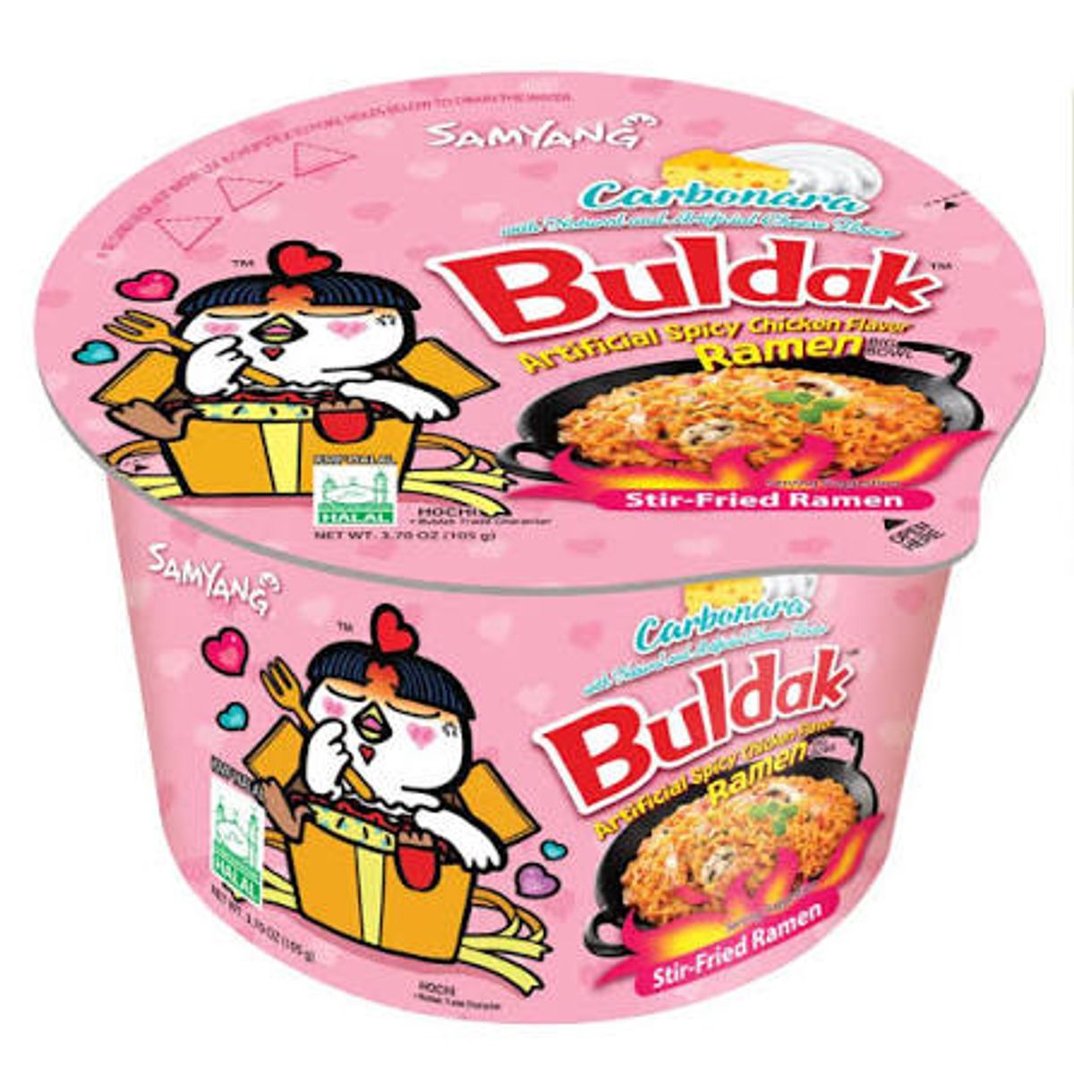 SAMYANG - Sopa Carbonara Pollo Picante Buldak Samyang 105 g