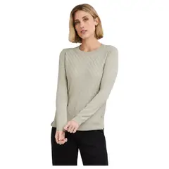 LORENZO DI PONTTI - Sweater Escote Redondo Mujer Verde