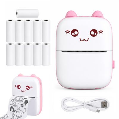 Generico Mini Impresora Térmica Gatita Bluetooth 200Dpi 11