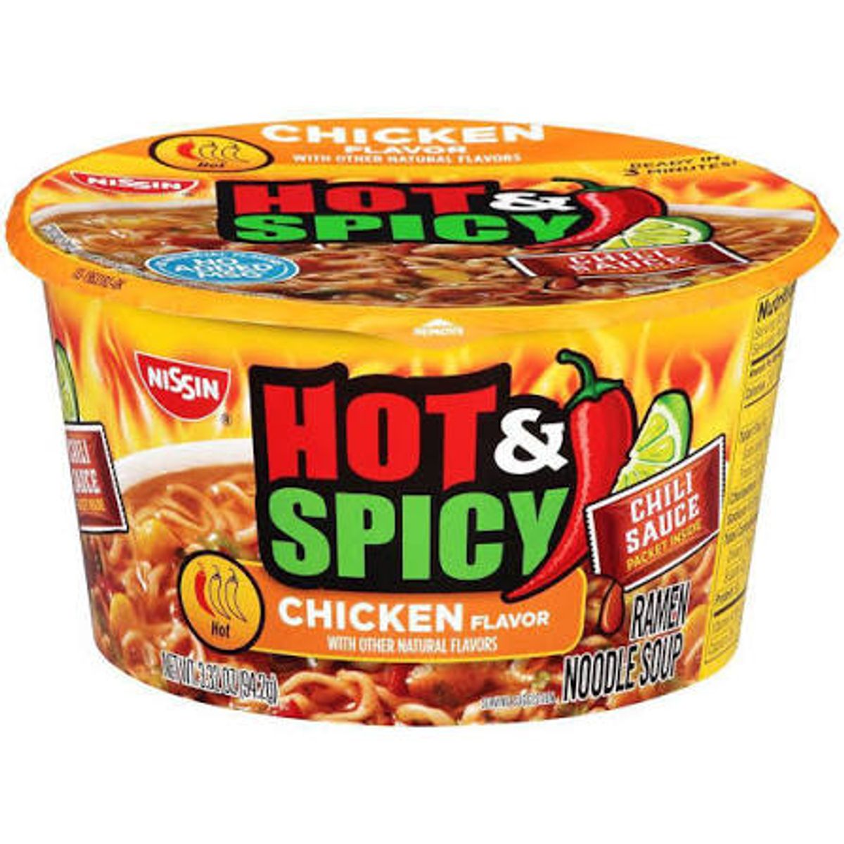 NISSIN - Sopa Ramen Sabor Pollo muy Picante Nissin 94 g