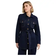 LORENZO DI PONTTI - Casaca Denim Mujer Azul