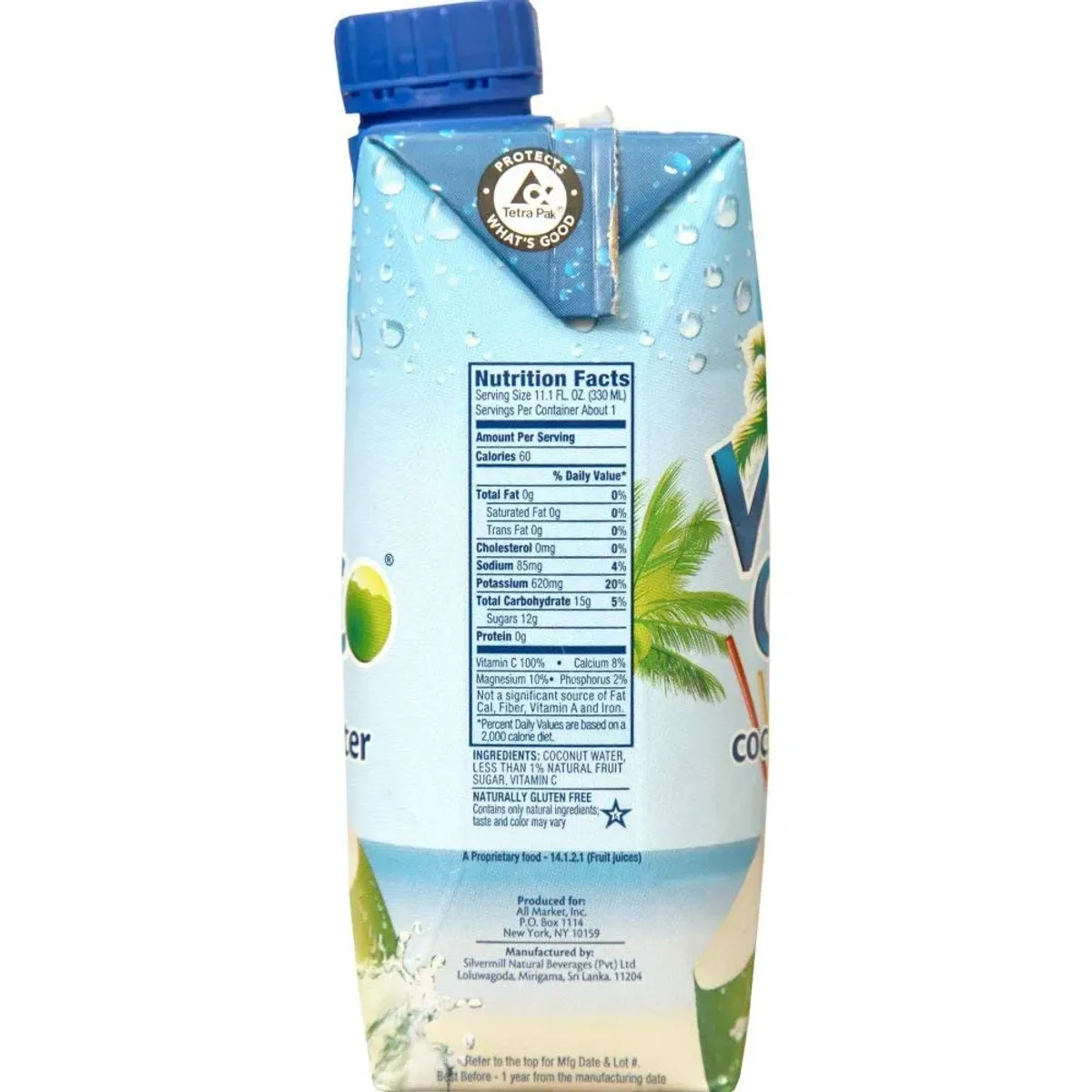 VITA COCO - Agua de Coco Original Vita Coco 330 ml