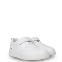 PILLIN - Zapatilla Escolar Unisex Velcro Ajustable Blanco