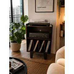 GENERICO - Mueble Rack para vinilos de 60 x 40 x 90 cm