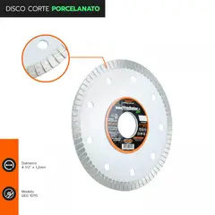 GLADIATOR - DISCO CORTE PORCELANATO 4 1/2" x 1,2mm DEP 10115
