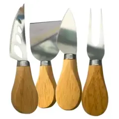 GENERICO - Juego de 4 Cuchillos para Queso