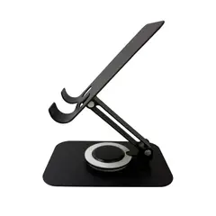 GENERICO - Soporte Celular Metálico para escritorio - Rotación 360°