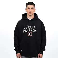 COLO COLO - Poleron Hoodie Urbano "...Por El Colo" Negro