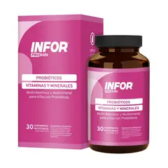 INFOR - Pro Kids Probioticos Vitaminas Y Minerales 30 Comp -