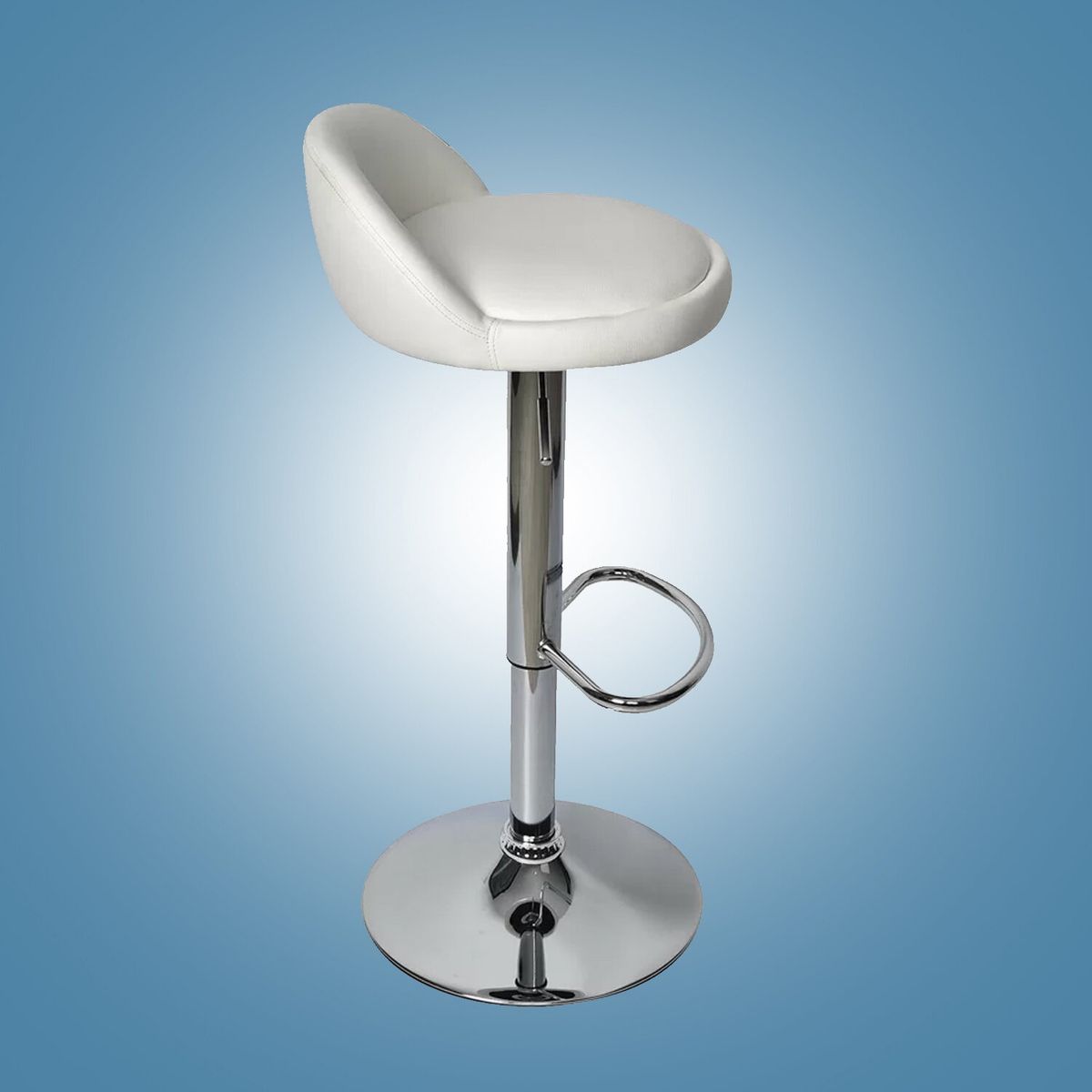 GLOBAL - Silla Piso Bar (Color Blanco)
