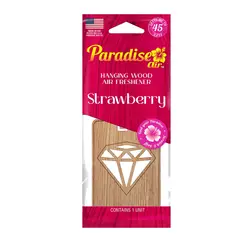 PARADISE - Aromatizante Air Colgante de Madera Strawberry