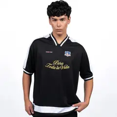 COLO COLO - Polera Hombre Oversize "Para Toda la Vida" Negro y Blanco