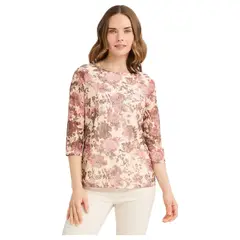 LORENZO DI PONTTI - Polera Estampada Mujer Amarillo