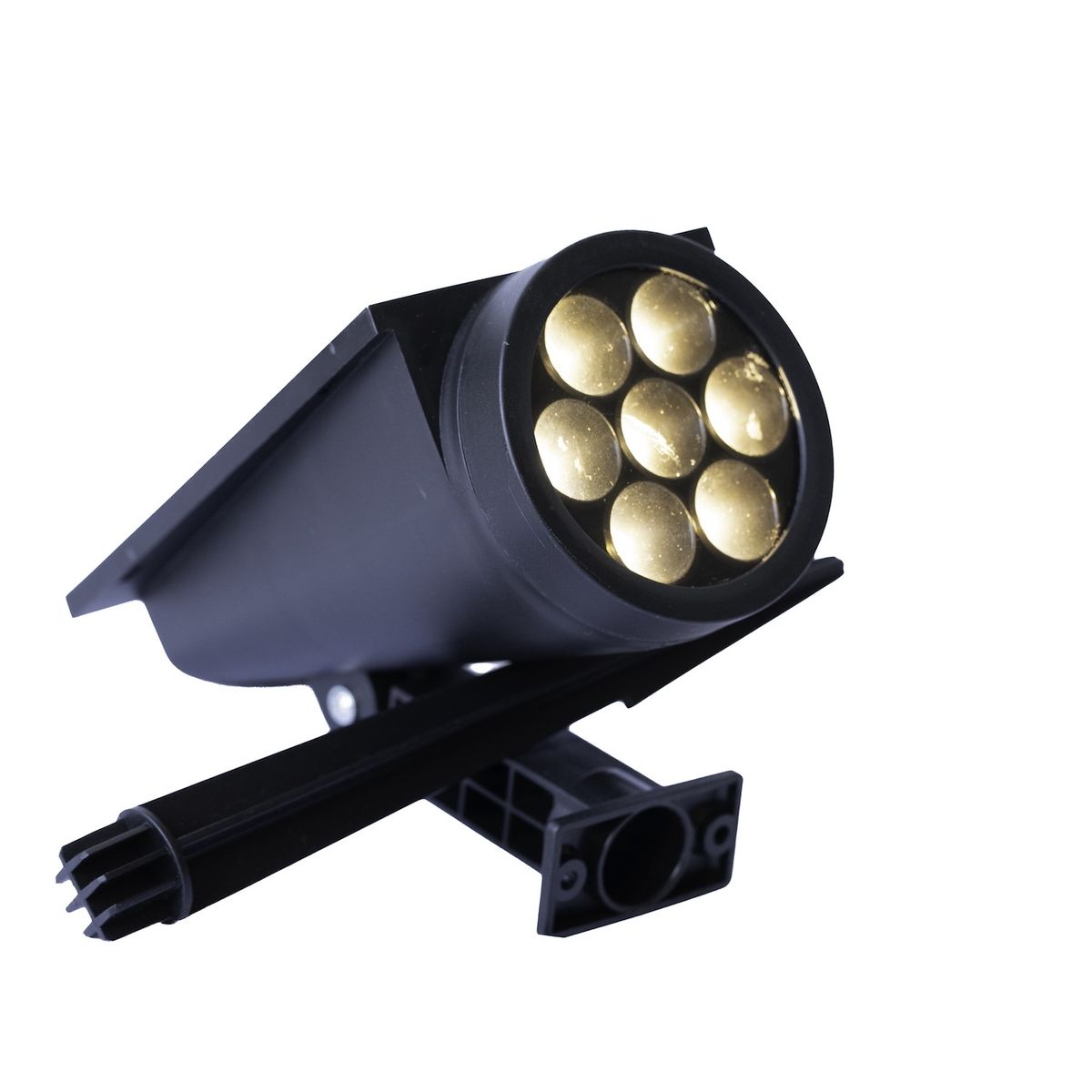 GENERICO - Foco Solar 7 Led Exterior Estaca Jardin Luz Calida 31x15.2