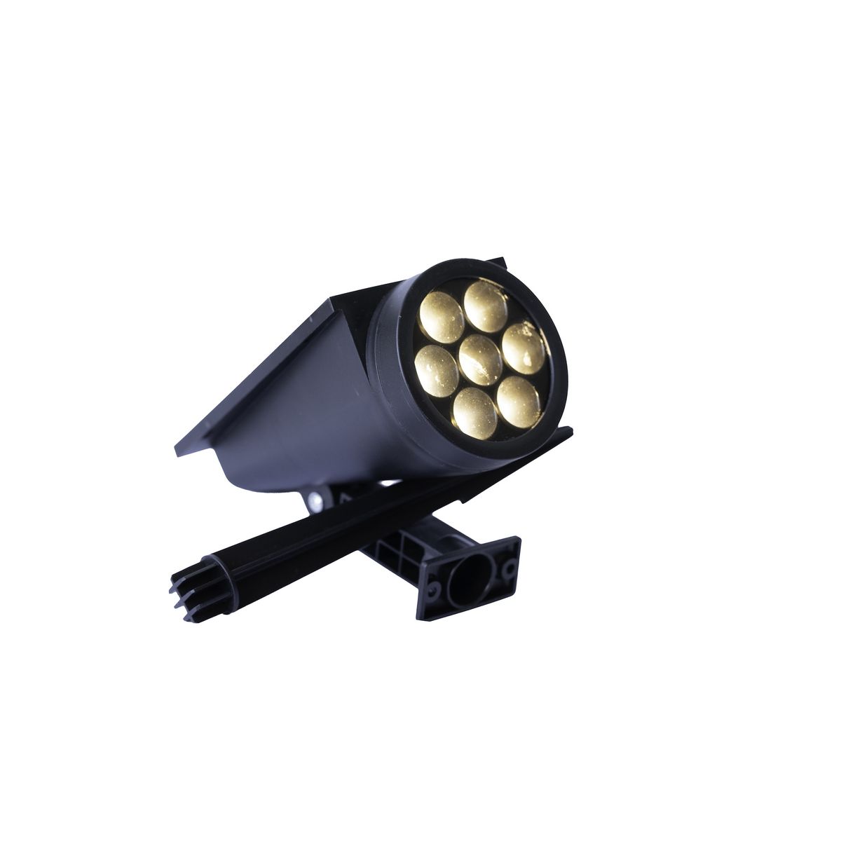 GENERICO - Foco Solar 7 Led Exterior Estaca Jardin Luz Calida 31x15.2