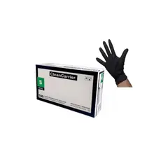 GENERICO - Guantes De Nitrilo Negro Clean Carrier 100un Talla S