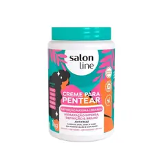 SALON LINE - Crema De Peinar Maxima Definición Liberada 1kg Brillo Intenso Control Del Frizz Hidrata