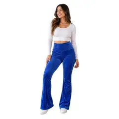 AAYO MODA - Pantalon Pata Elefante Mujer Cotele Chiporro Abrigado