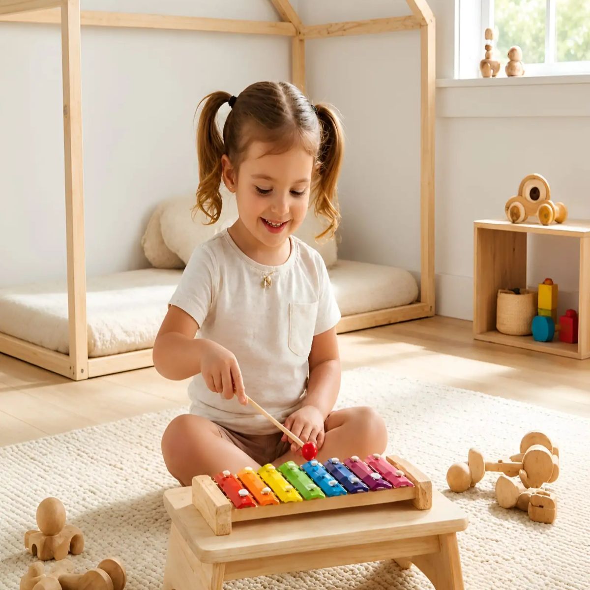GENERICO - Juguete Musical Xilófono de Madera Infantil Educativo para Niños y Bebés