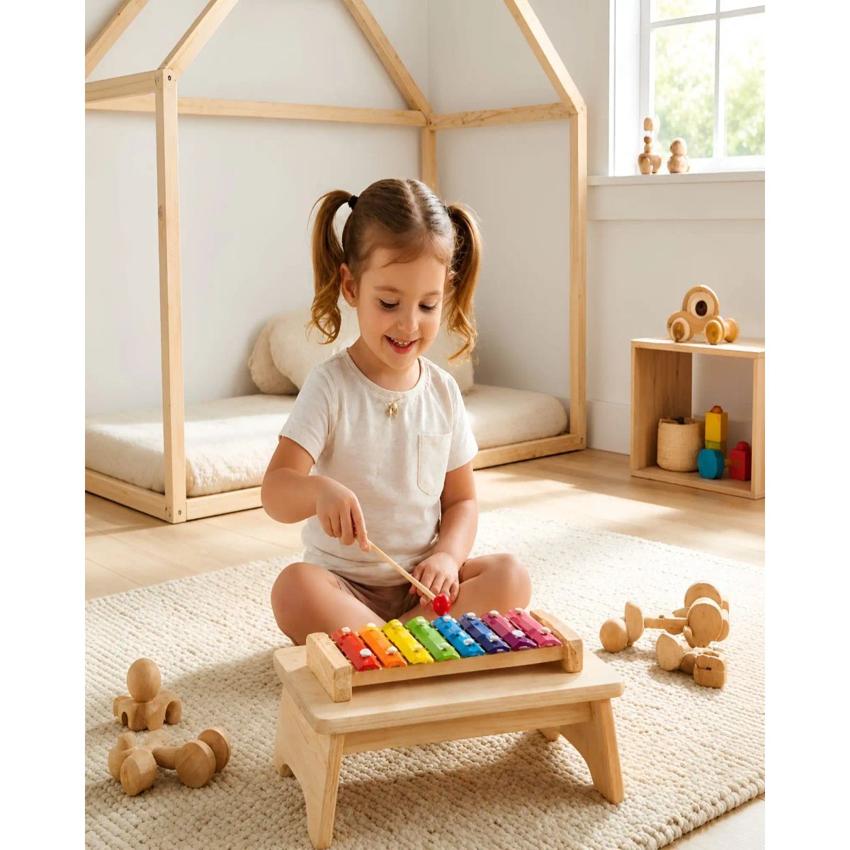 GENERICO - Juguete Musical Xilófono de Madera Infantil Educativo para Niños y Bebés