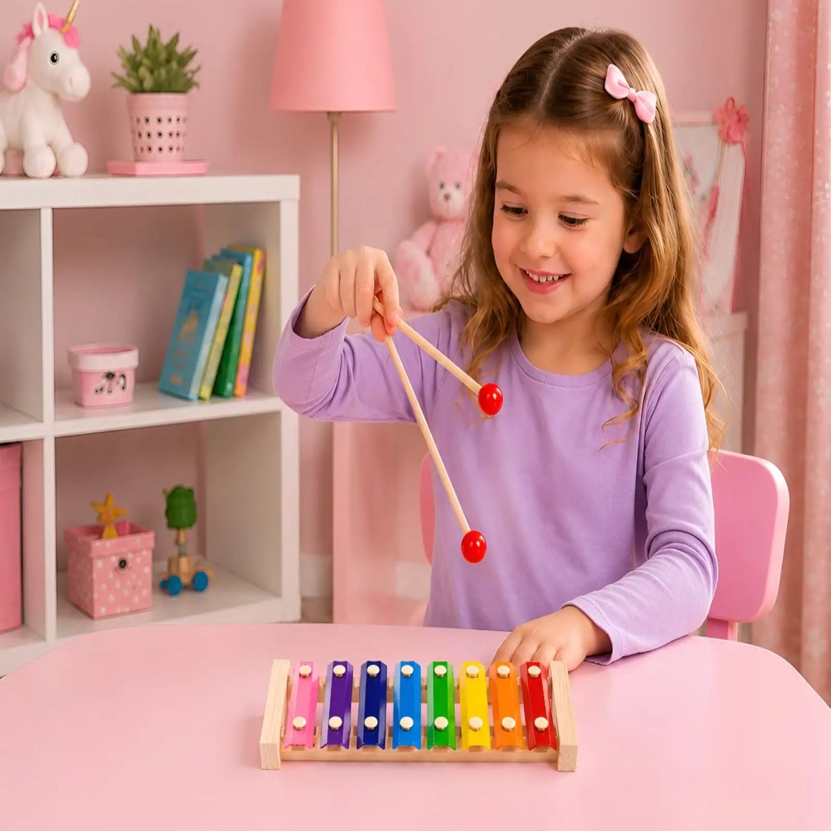 GENERICO - Juguete Musical Xilófono de Madera Infantil Educativo para Niños y Bebés