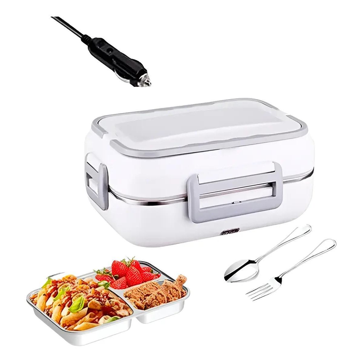 GENERICO - Lonchera eléctrica portátil térmica para alimentos 1.5 litros