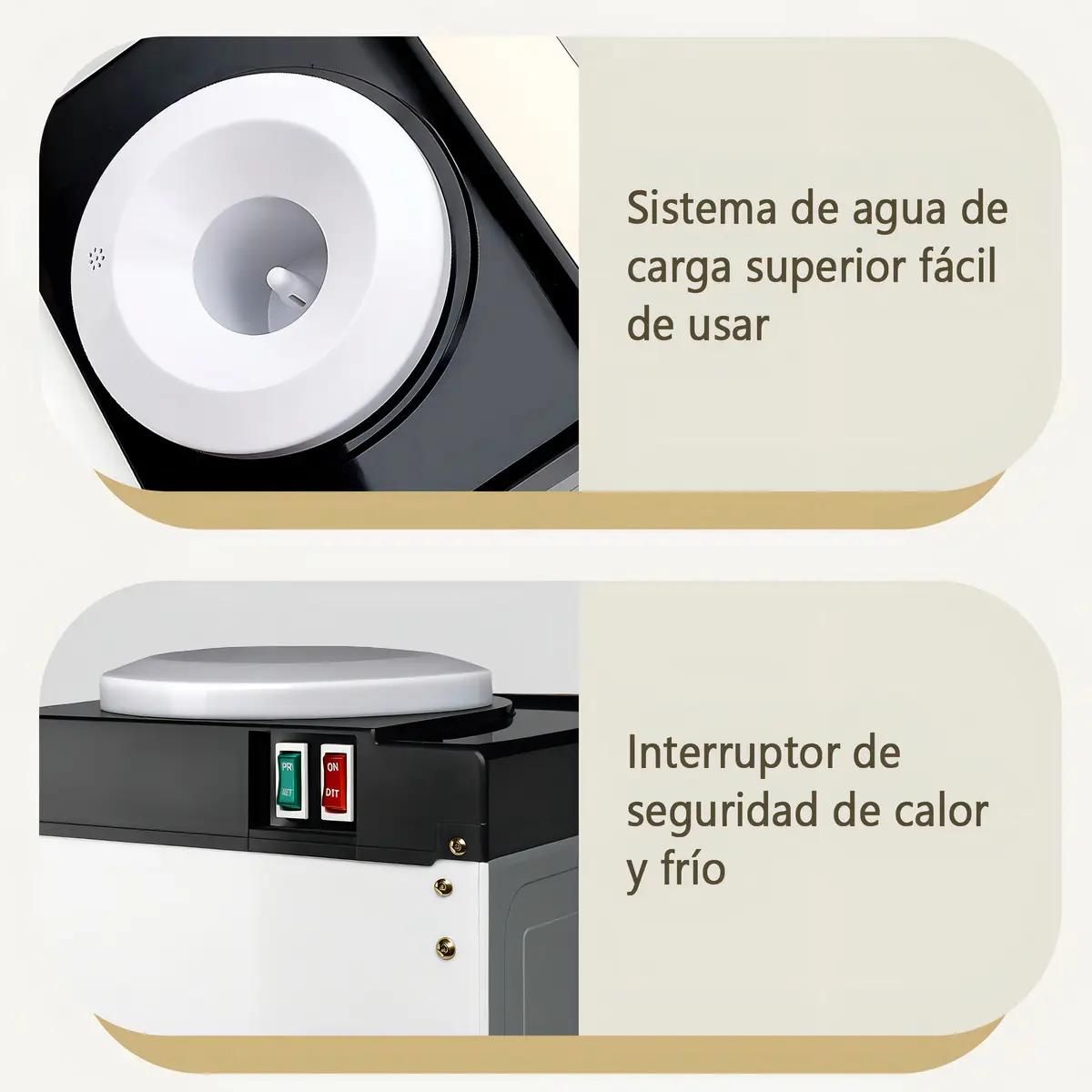 GENERICO - Dispensador de agua con pedestal y botones para agua fría