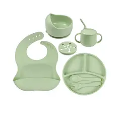 GENERICO - Plato Infantil Bebés Vajilla De Comida De Silicona A Salvo