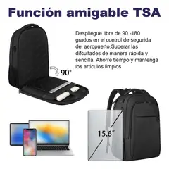 GENERICO - Mochila escolar reforzada de 35 litros con puerto USB integrado