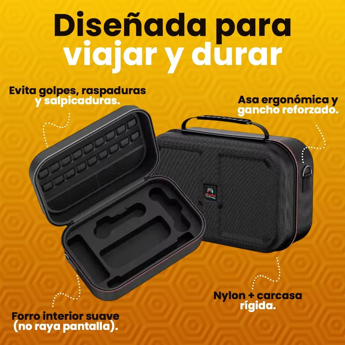GENERICO - Bolso funda de viaje compatible con consola portátil y accesorios
