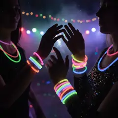 GENERICO - Pulsera luminosa neón fluorescente para eventos y fiestas