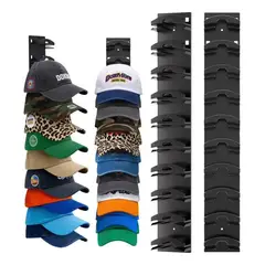 GENERICO - Organizador para gorras con adhesivos para pared fácil instalación