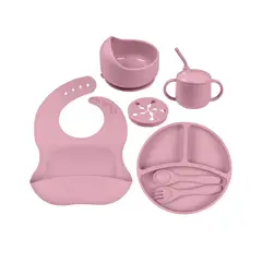 GENERICO - Plato Infantil Bebés Vajilla De Comida De Silicona A Salvo
