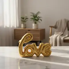 GENERICO - Figura decorativa con palabra Love para decoración de interiores