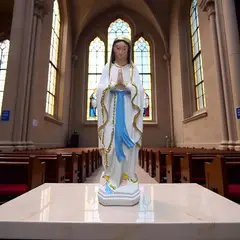 GENERICO - Escultura decorativa de la Virgen de Lourdes de 20 cm