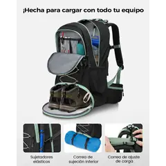 GENERICO - Mochila impermeable de 40 litros para senderismo y actividades al aire libre