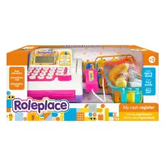 ROLEPLACE - Caja Registradora Supermercado Con Accesorios Y Sonido - SC