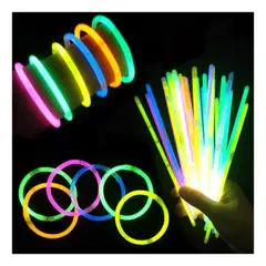 GENERICO - Pulsera fluorescente neón para fiestas y eventos electrónicos