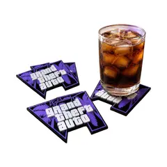 GENERICO - Set 6 Posavasos Organizador De Cocina con Diseño Gamer Grand Theft Auto VI GTA