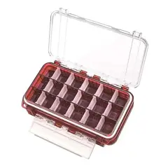 GENERICO - Caja para pesca con mosca doble cara y divisores ajustables