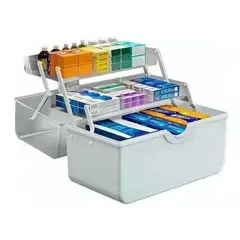 GENERICO - Caja organizadora plástica multiuso con compartimientos pequeños