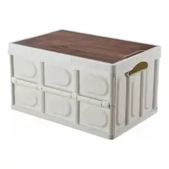 GENERICO - Caja organizadora plegable de 30 litros con funda impermeable multiuso