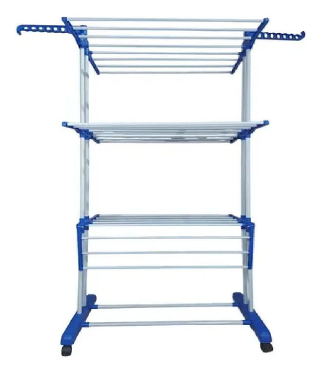 GENERICO Tendedero organizador colgante plegable para ropa color blanco