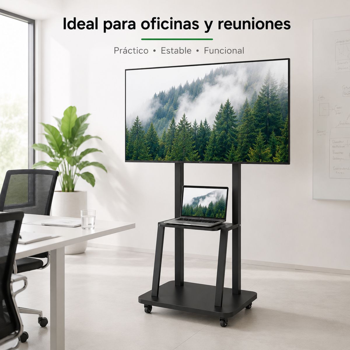 DOPA - Soporte TV Móvil 32 A 70 Con Ruedas Base Pedestal Pro
